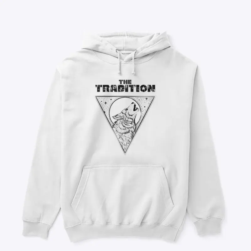 White wolf hoodie